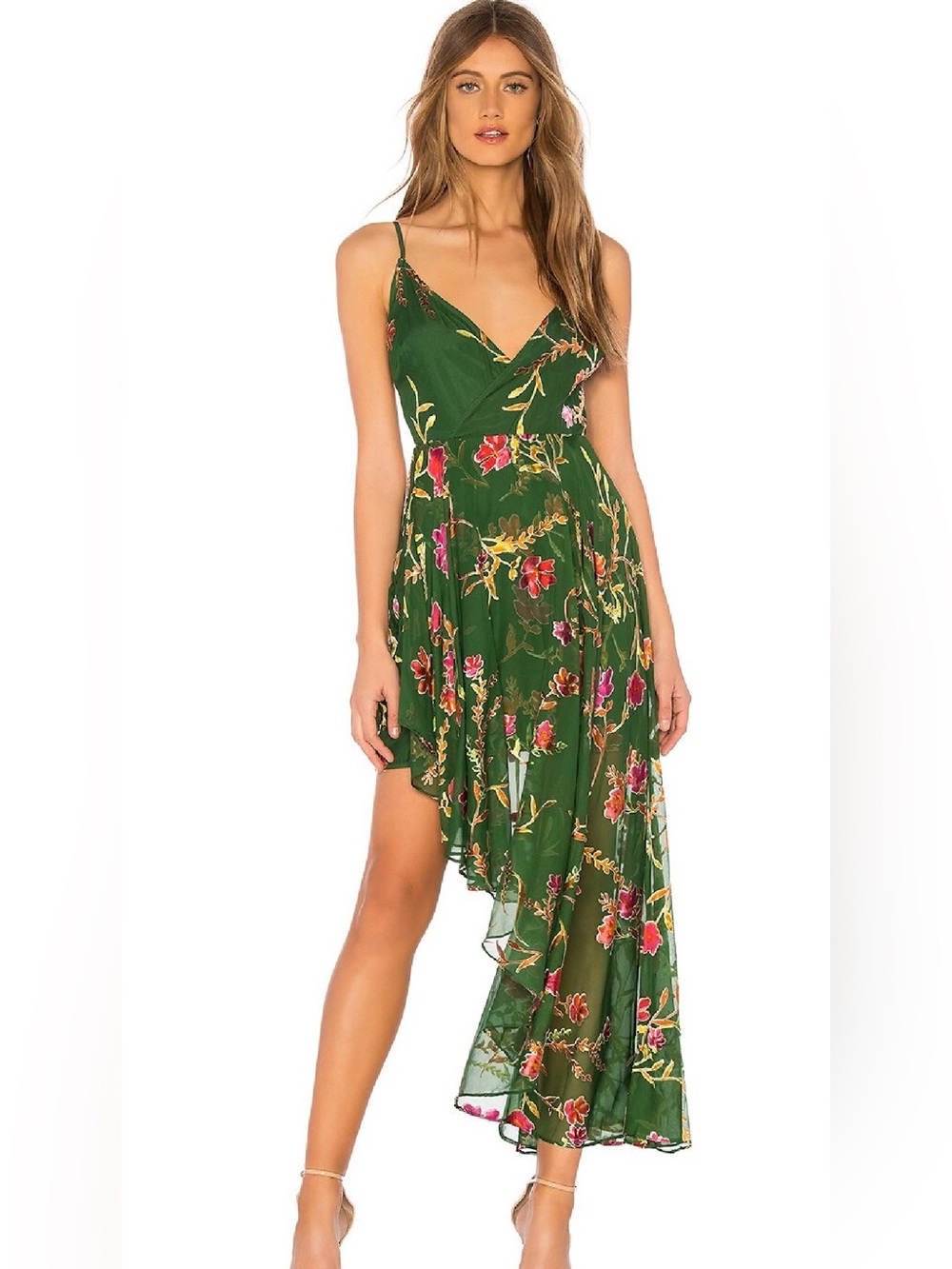 LOVERS + FRIENDS Caterina dress in Jade Floral
